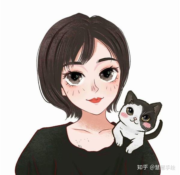 手绘女头像成熟手绘真人照片制作卡通头像手绘真人照片变漫画