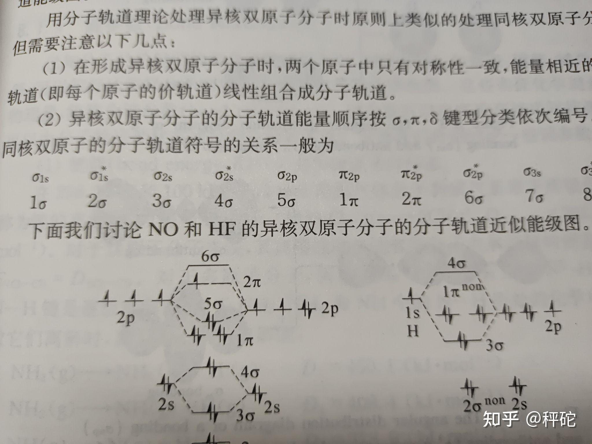 氟气带一个正电荷的分子轨道式怎么写啊