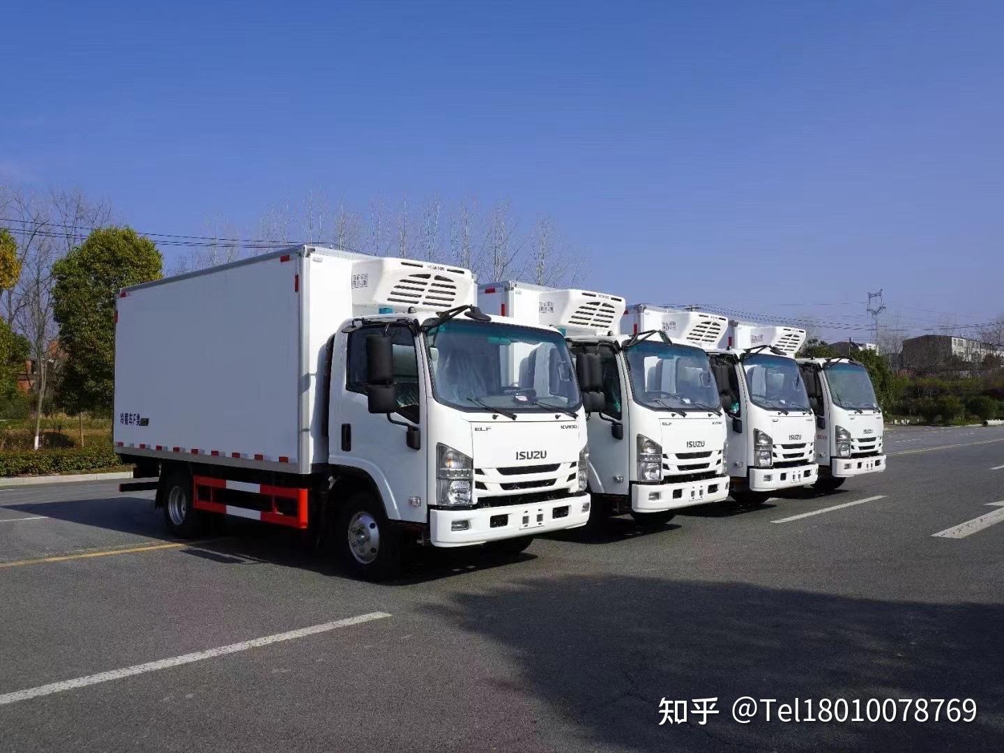 庆铃4米2冷藏车,4米2国六庆铃五十铃kv100冷藏车