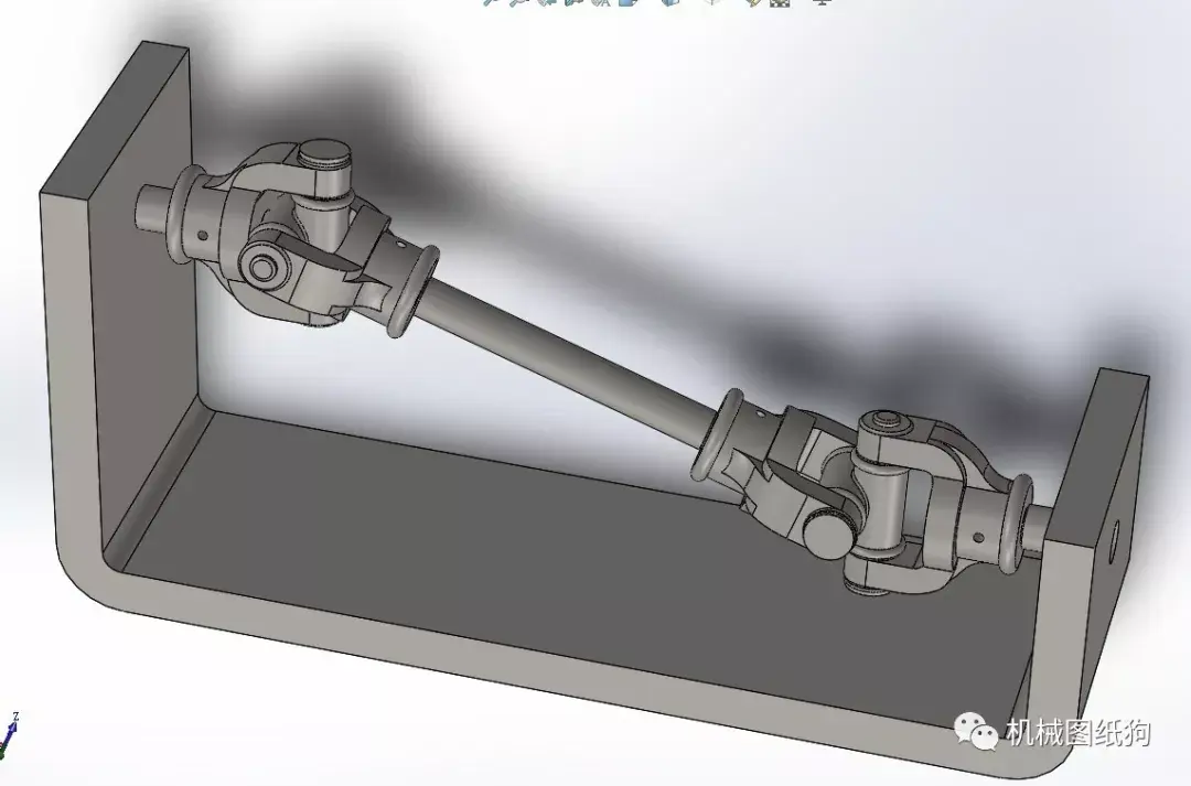 工程机械万向接头万向节3d数模图纸solidworks设计