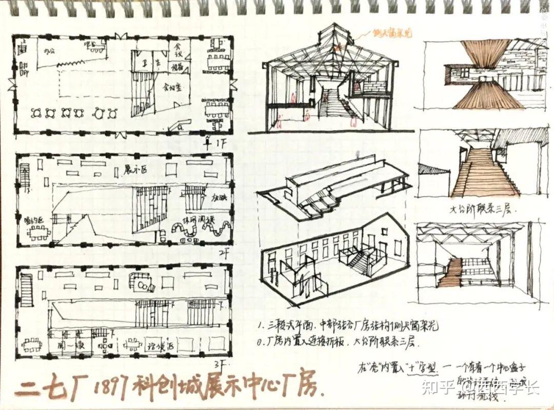 快题经验丨关于建筑快题案例抄绘方法的超全总结