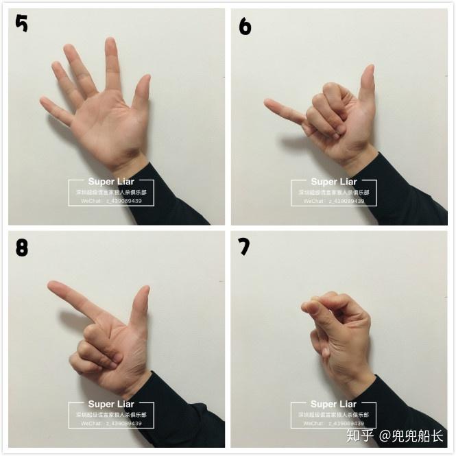 狼人杀手势最全科普
