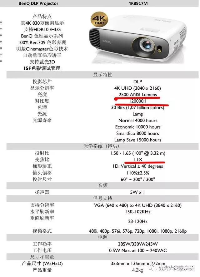 比自家旗舰颜色还要准明基4k8917m投影机试用报告