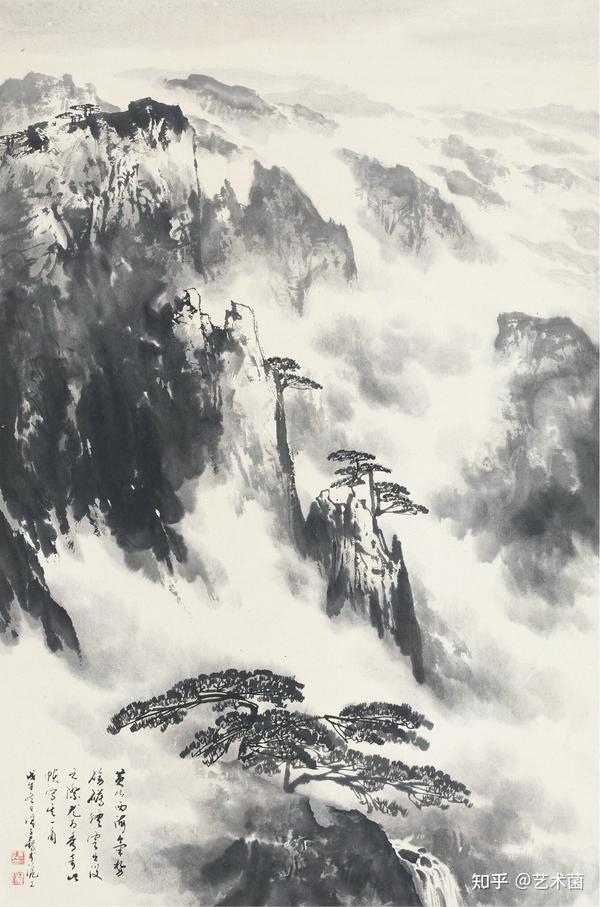 对于徐子鹤先生的创作思路也有值得提的必要,一方面他凭对古代山水画