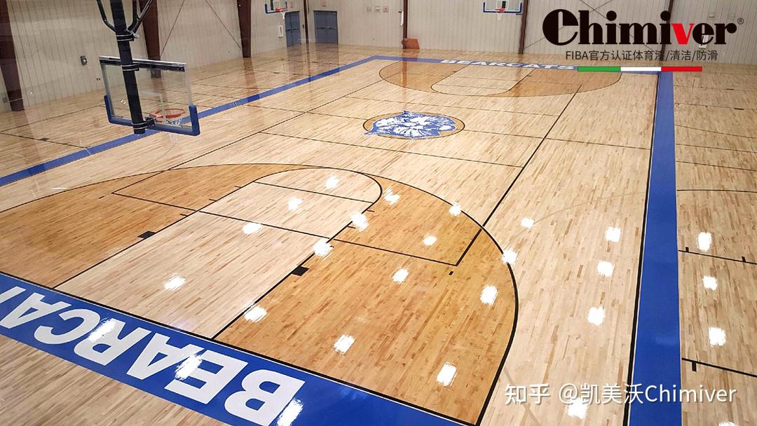 当nba球场地板照进现实,当nba球场地板彩漆应用在篮球场木地板上时