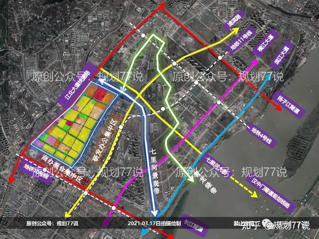 办公区域临近浦滨路,居住区域临近江北大道快速路,如下图所示.