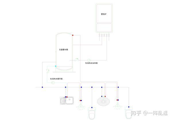 一个壁挂炉循环热水实例