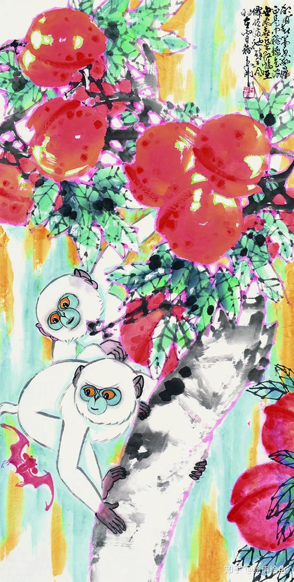 万丹青染瑞霞 情寄户猴——画家京开猴画系列《二》