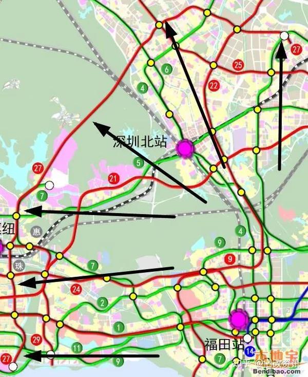 网曝深圳地铁五期规划,15,17,18,21,22,24,27号线纳入