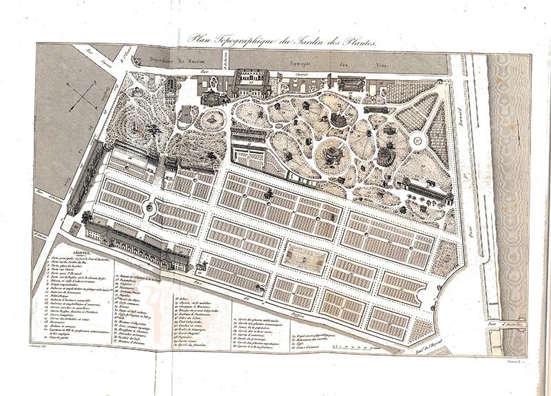 巴黎植物园的平面图