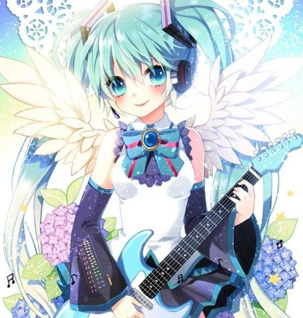 二次元卡通美图:初音未来,最初的声音,无限的未来!