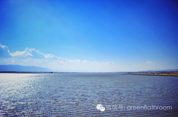 广阔的壶流河水库,站在岸边,觉得好安宁 foto by 柠檬獭