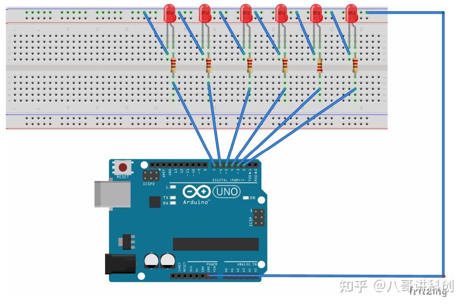 arduino入门流水灯实验