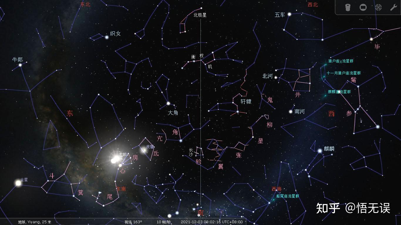 现在的"察辰心而出火"至轸宿(乌鸦座)居中天星空