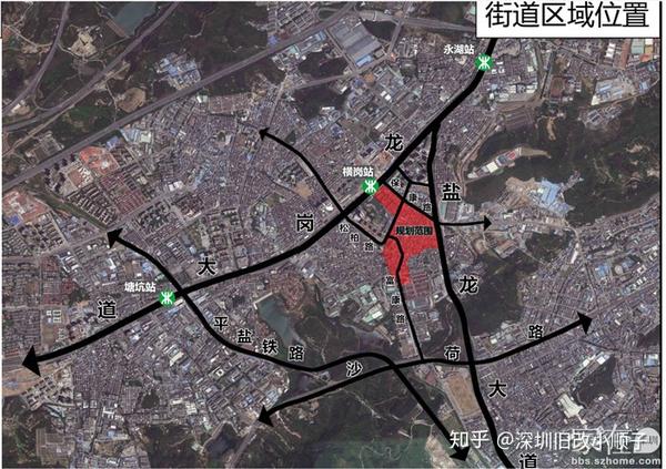 项目坐落在深圳市龙岗区横岗街道核心区,东邻盐龙大道,南邻心桐路,西