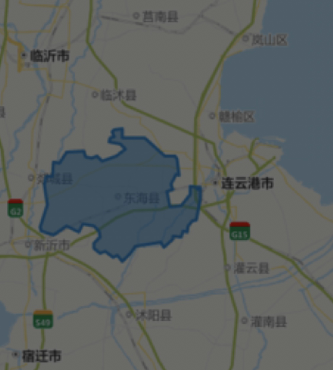 根据《江苏省政府关于调整连云港市部分行政区划的批复》,将东海县浦