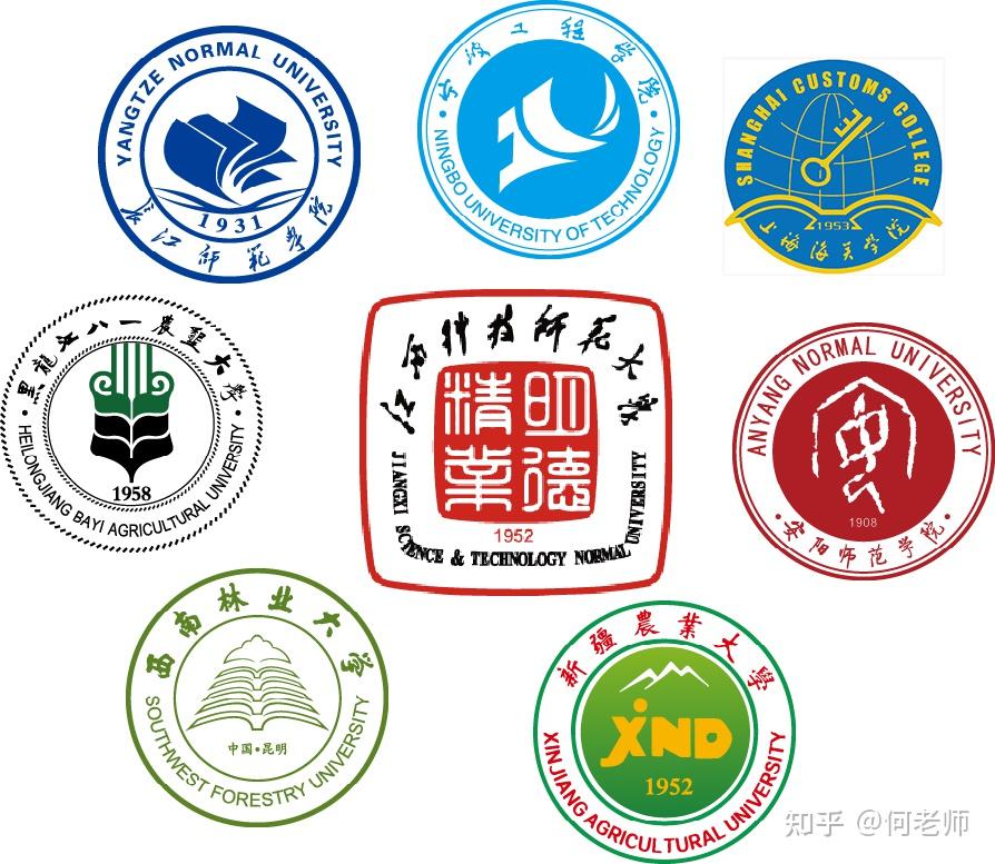 清华大学校徽为三个同心圆构成的圆面,外环为中文校名,英文校名和建校