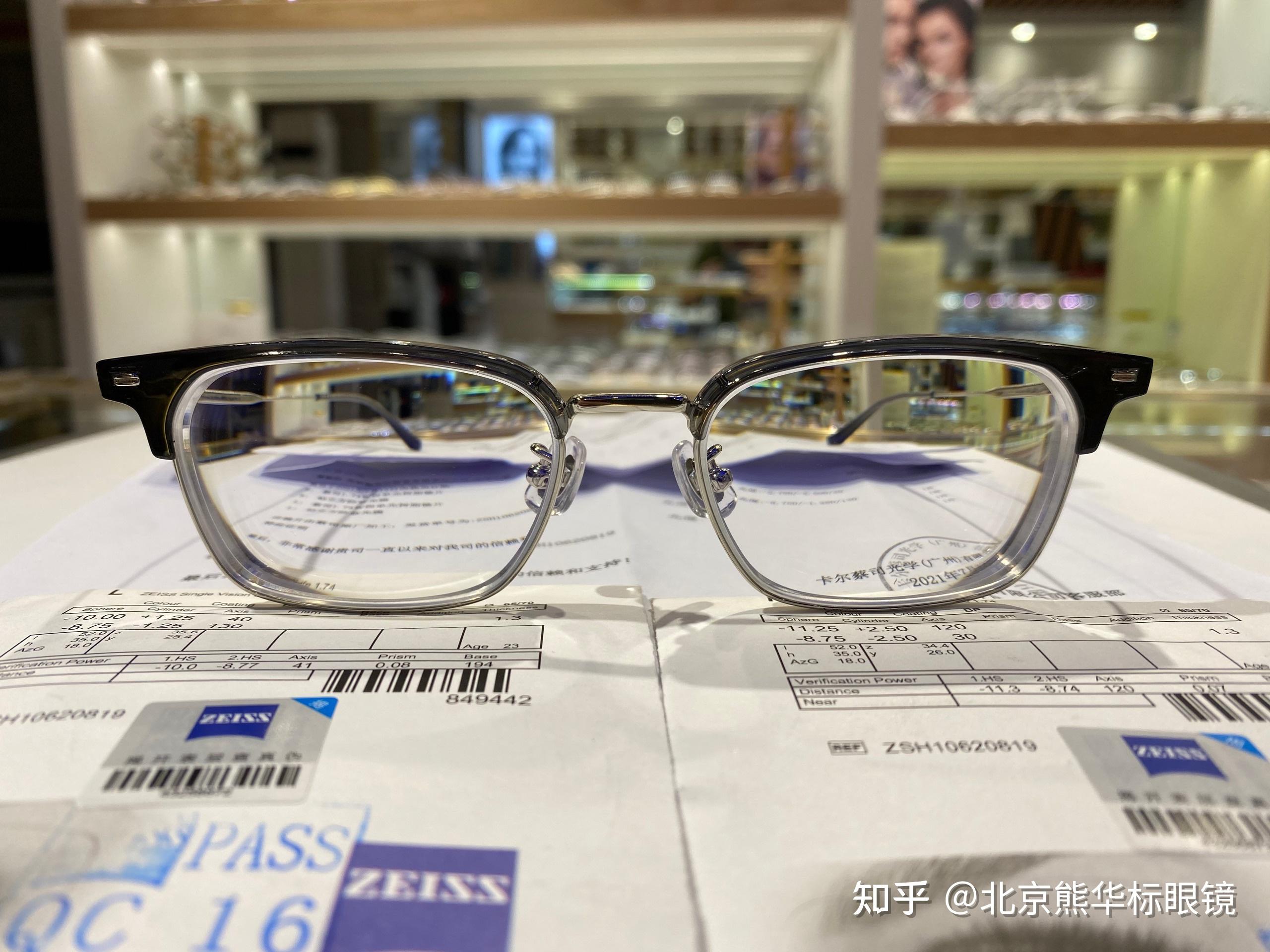 原厂装配标签蔡司官方防伪查询logo:zeiss 盾标左-875-125*130光度:右