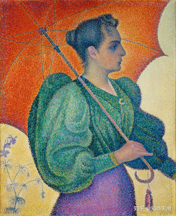 《撑伞的女人》[woman with umbrella],希涅克,1893年