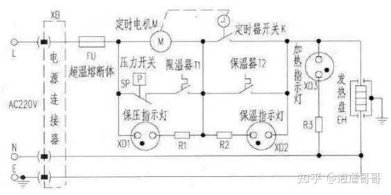 电压力锅原理图