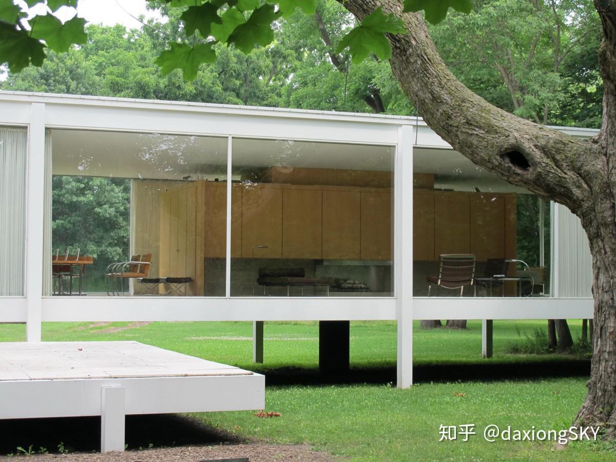 美国范斯沃斯住宅Farnsworth House 密斯凡德罗 知乎