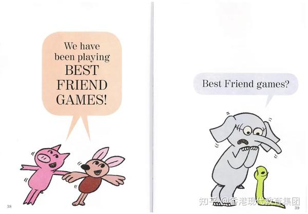 piggie & brian bat: we have been playing best friend games!