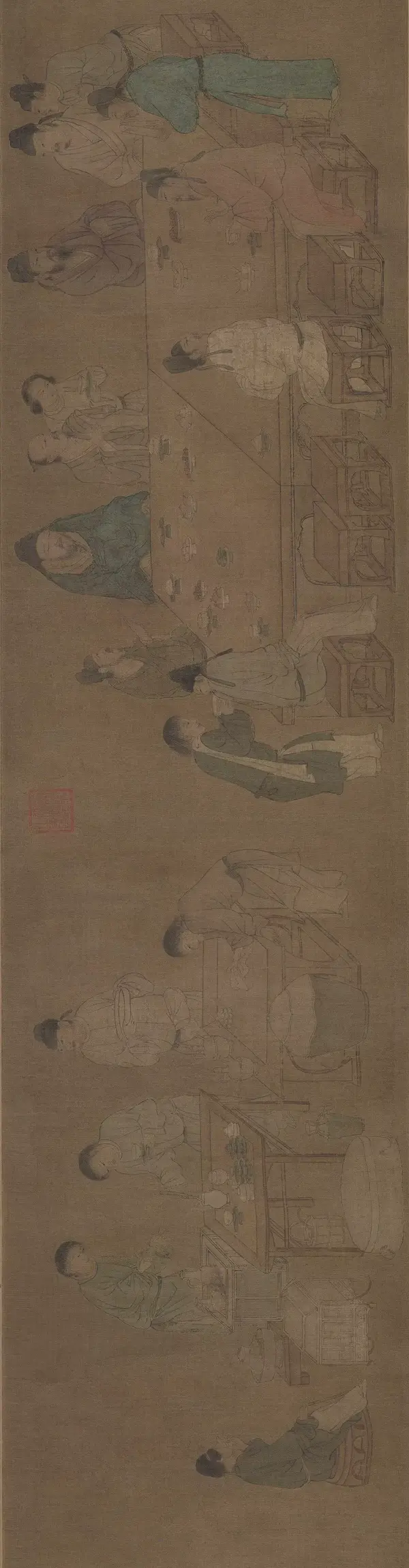 《春宴图》局部 佚名 南宋