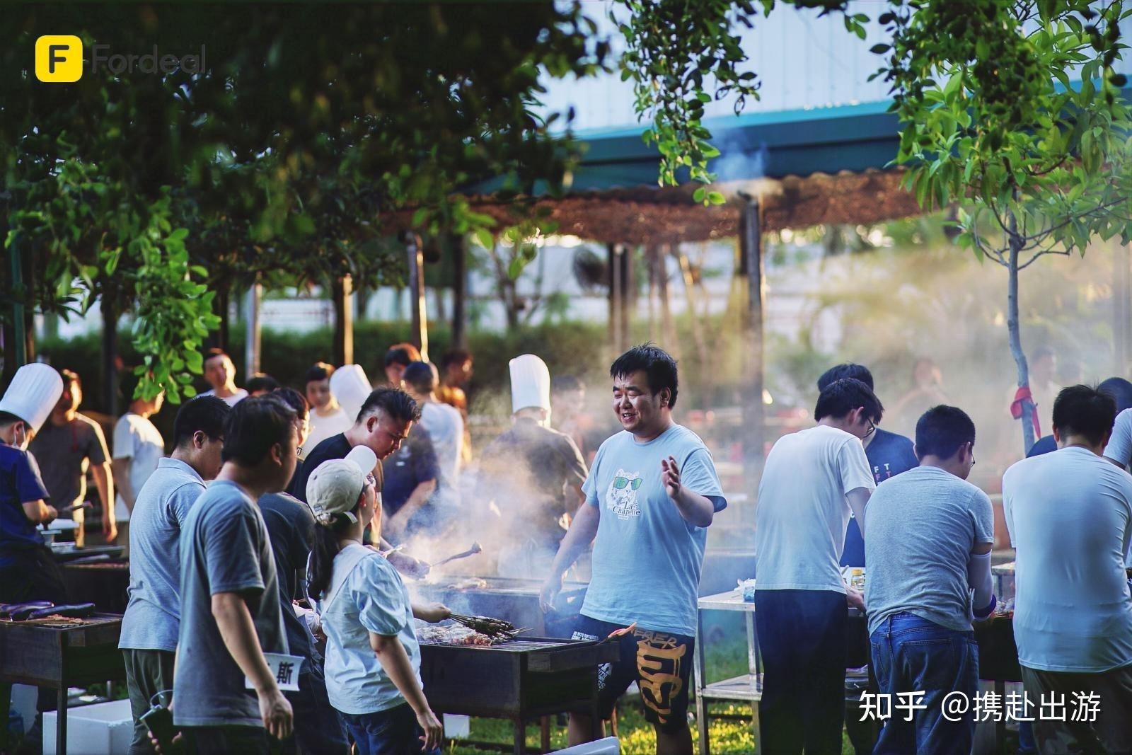 团建聚餐70广深莞佛惠户外烧烤bbq野炊烤全羊好去处推荐