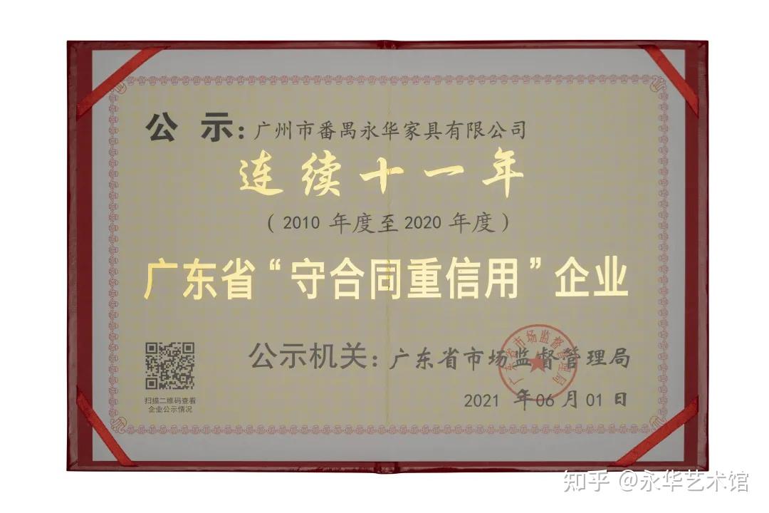 广东省市场监管局对2021年度"守合同重信用"企业进行评选公示,广州市