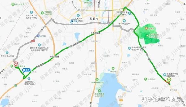 再看一下如今的外扩地区,   从范家屯到奢岭