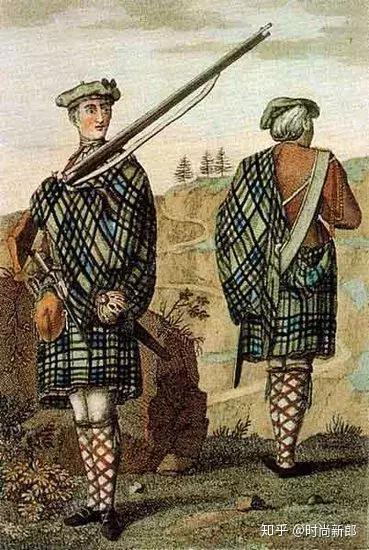 从17世纪开始"基尔特"就被定为军服,成为苏格兰的象征 乔治四世