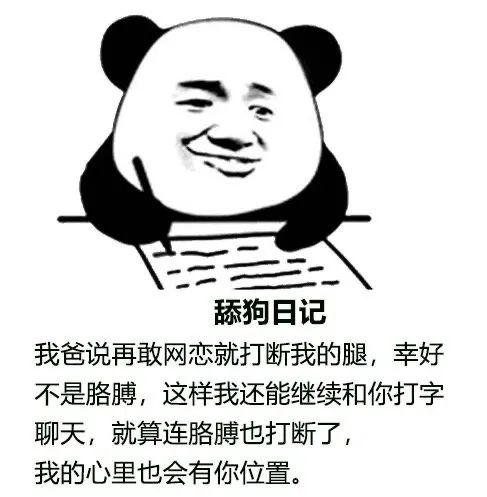 熊猫头记日记搞笑微信表情包