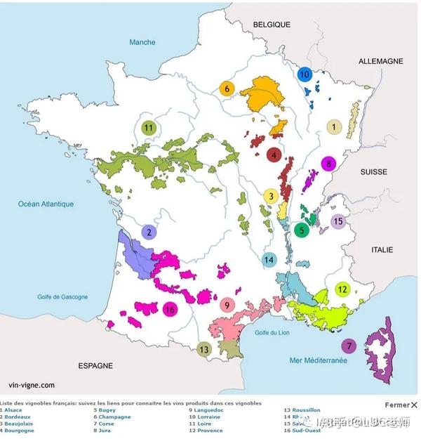 一篇文章读懂法国葡萄酒产区