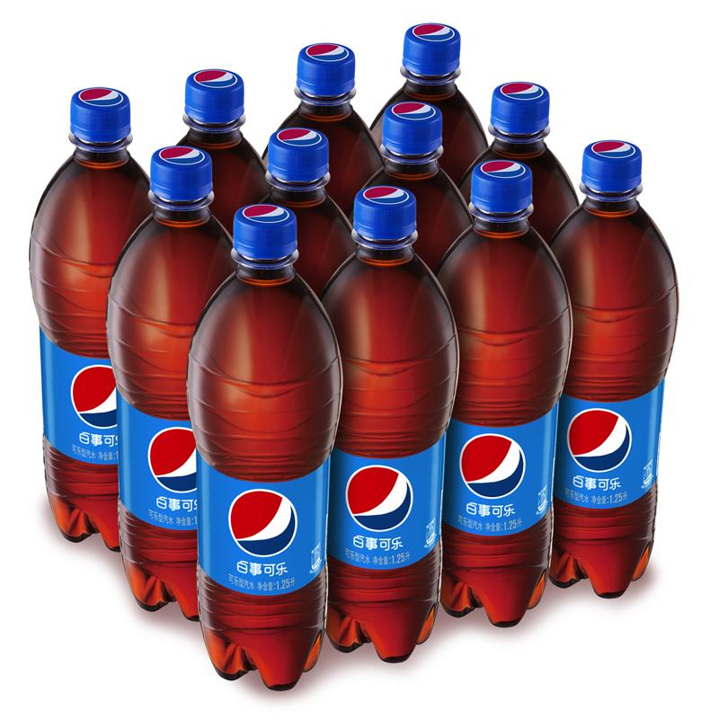 百事可乐pepsi汽水碳酸饮料125l12瓶整箱装新老包装随机发货百事出品