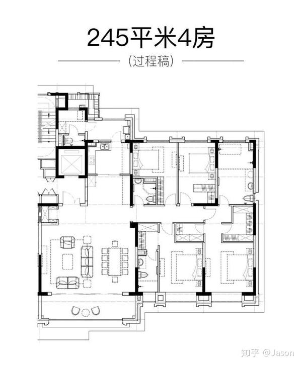 且在户型设计方面,古北金鹰府明显的超越了前浪.