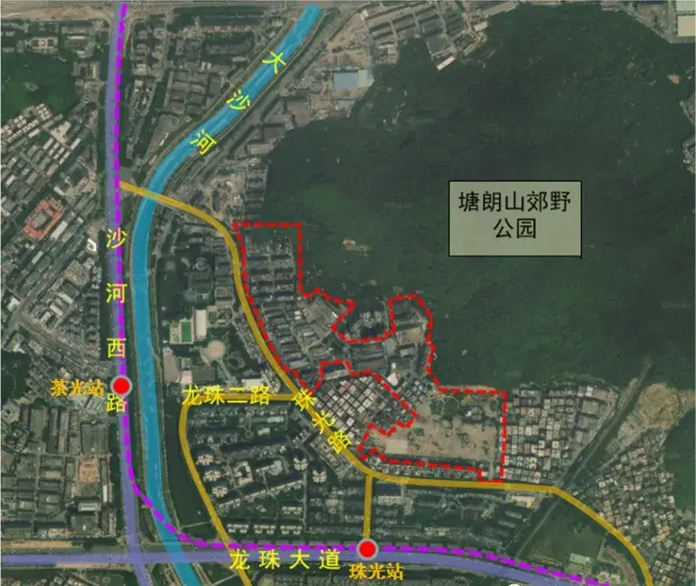 区桃源街道珠光村旧改珠光村位于深圳市南山区中北部,桃源街道南部