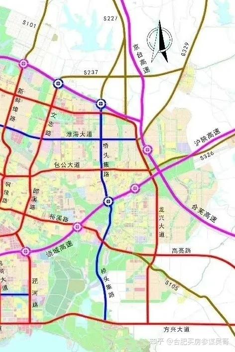 "十四五"规划示意图请看合肥市城市快速路合肥主城区30分钟生活圈