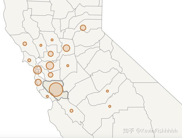 最大的那个圈就是加州圣克拉拉县