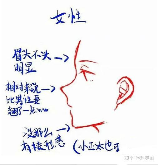 绘画素材手残党还不看过来一组侧脸杀建议收藏