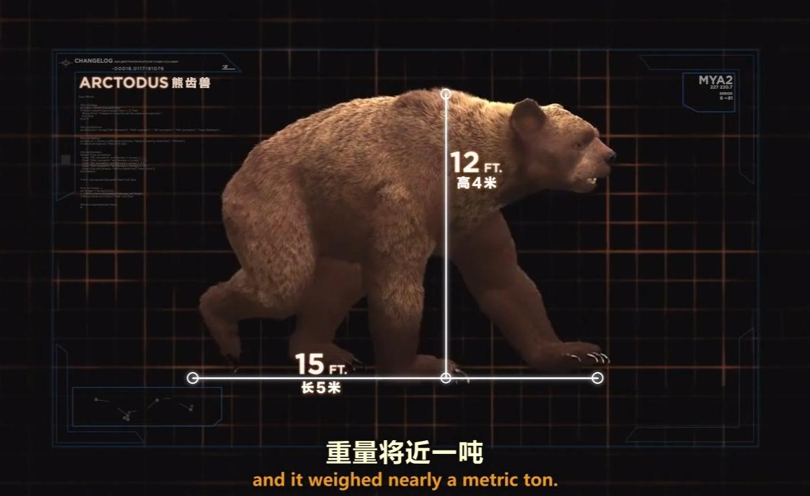身长5米站立4米的史前巨熊!连猛犸象都曾是熊齿兽的盘