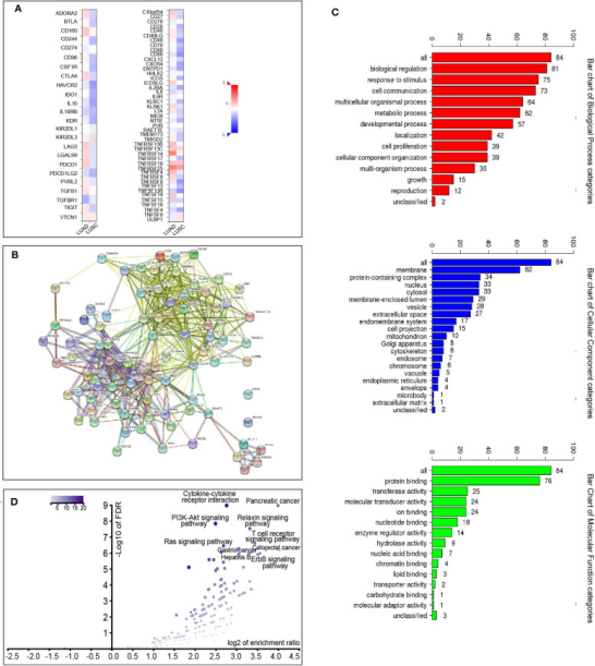 确定了20种免疫刺激剂(c10orf54,cd27,cd86,entpd1,icoslg,il2ra,il6