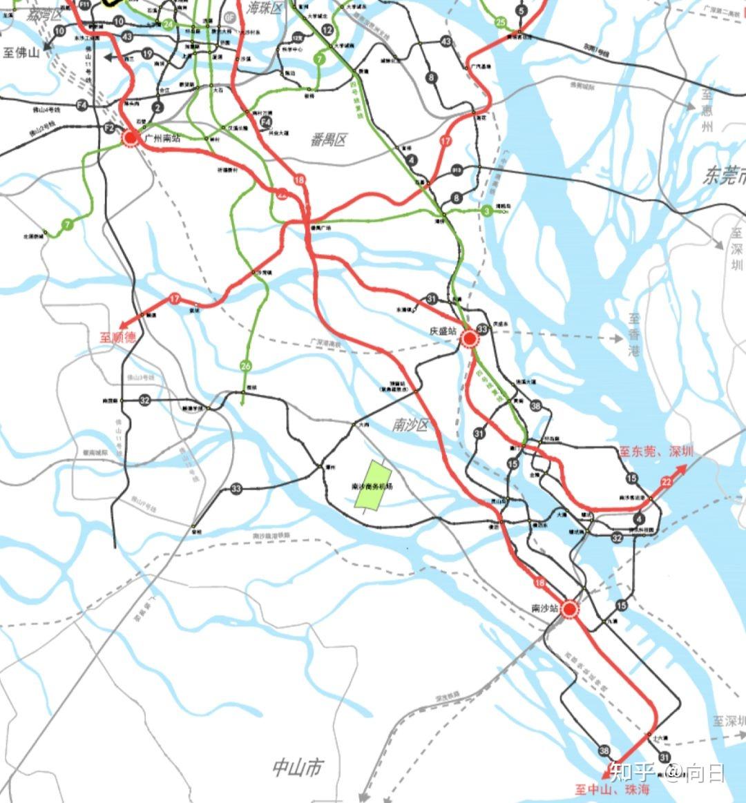 广州53条地铁高清规划图流出