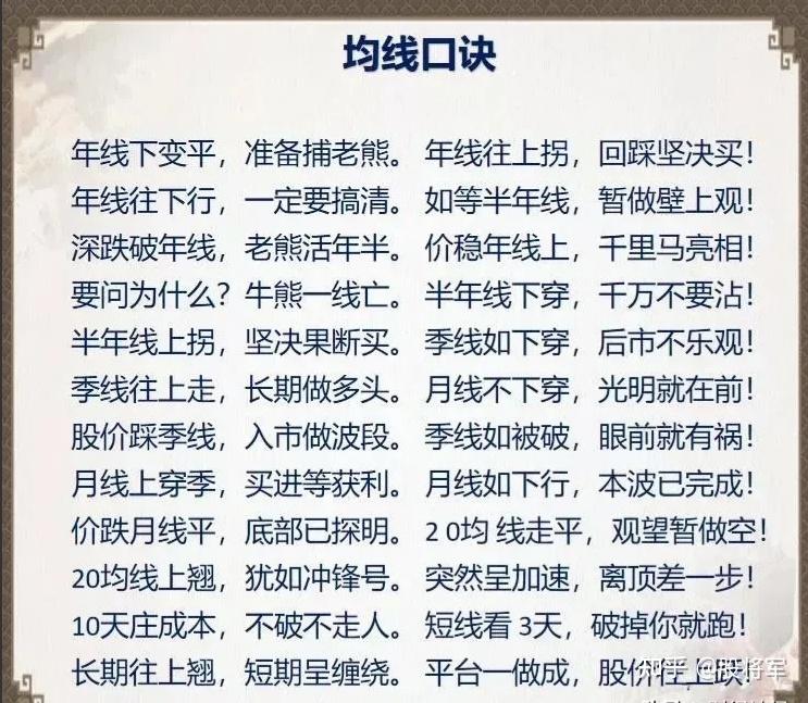 炒股之所以能够炒到财富自由只因掌握最经典这套最具价值的炒股口诀