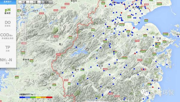 想查就查全省8大水系主要流域水体的数据实时可查