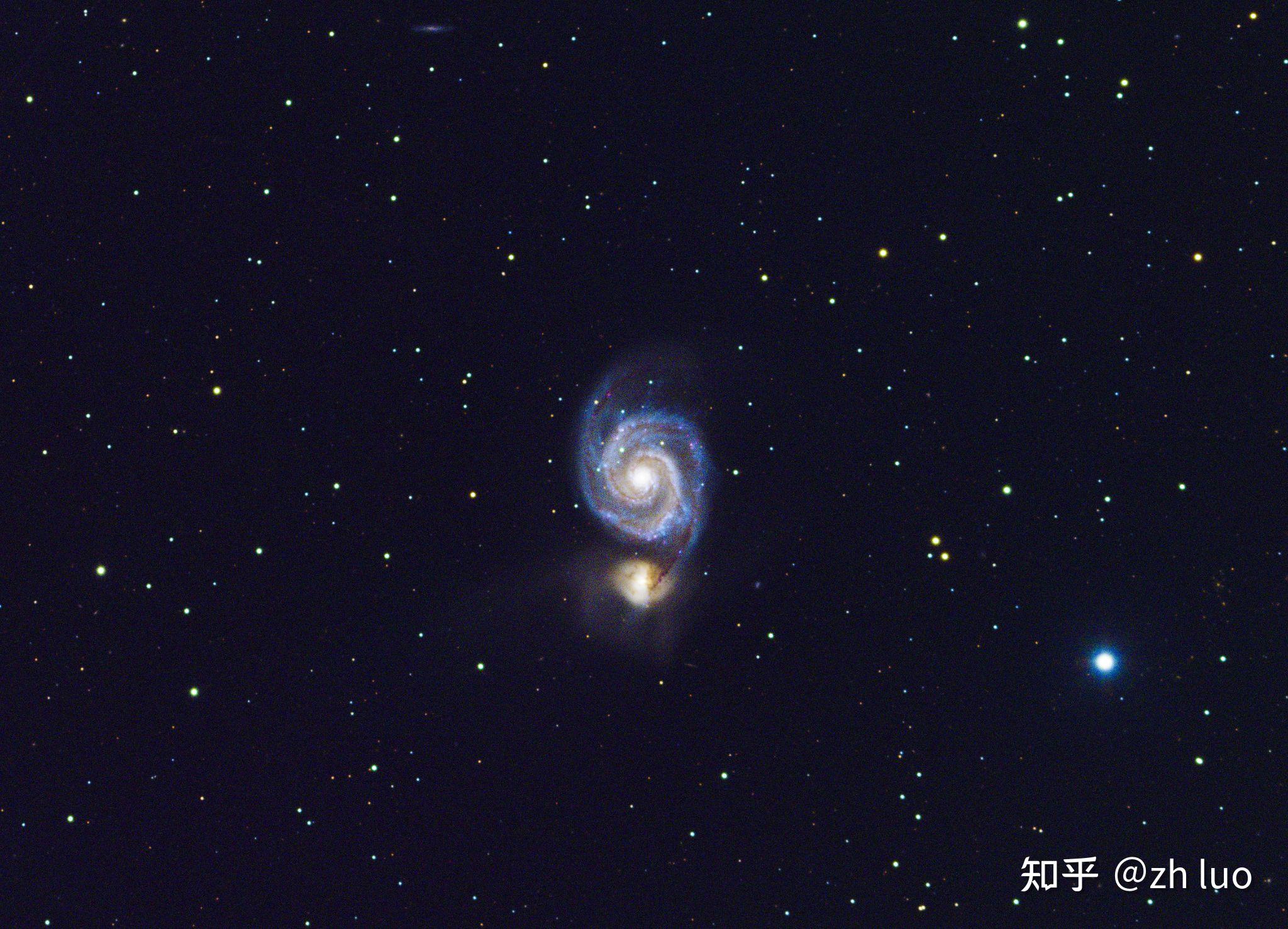 m51漩涡星系 知乎