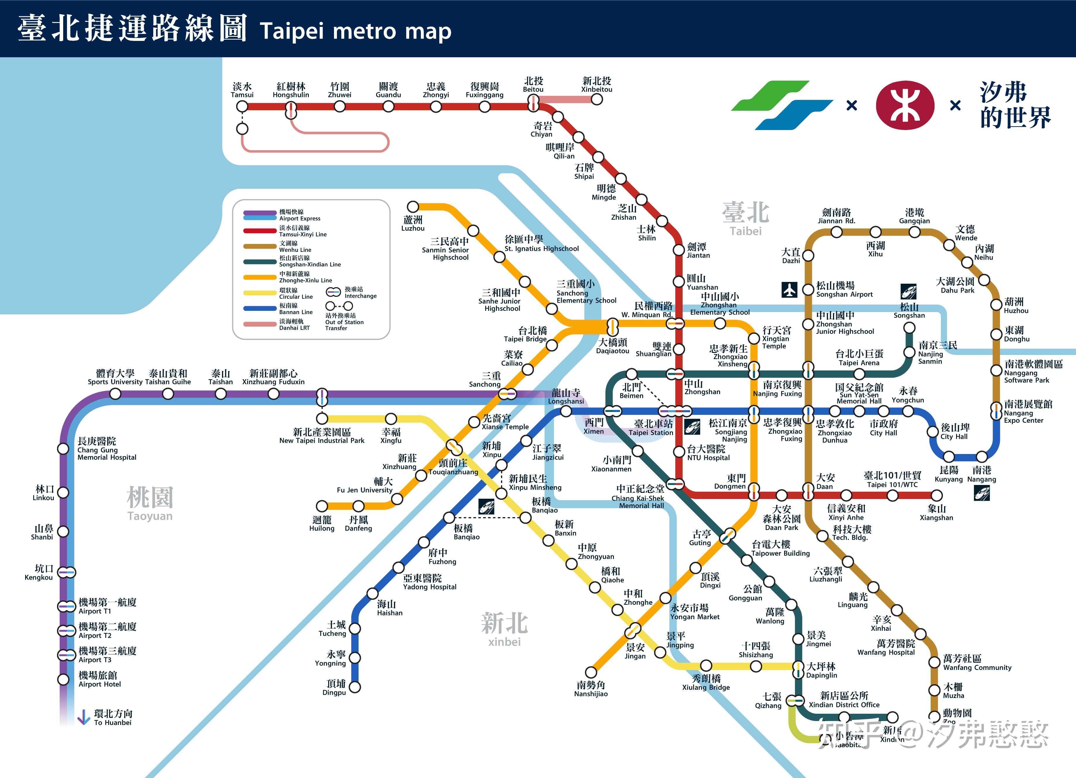 【汐弗的世界】002 - 港铁风格台北捷运运营图