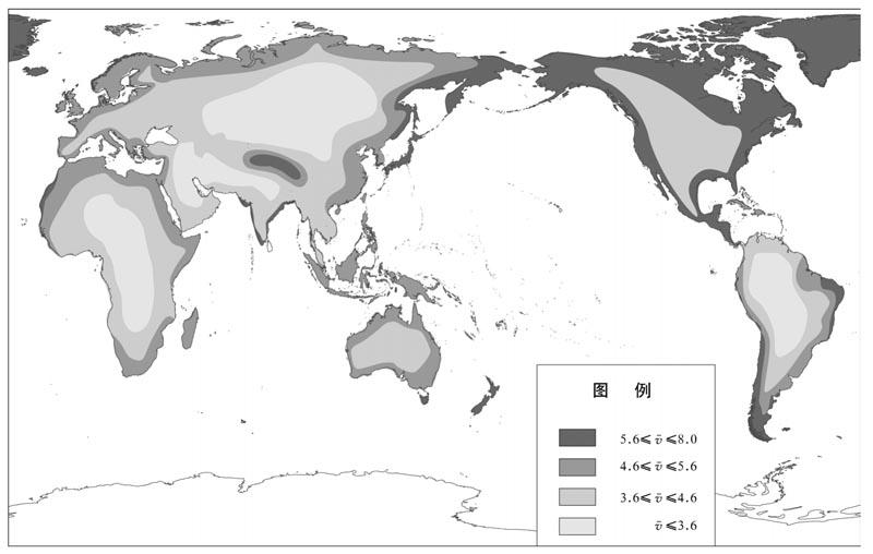 5 世界范围的风资源及分布 - 风电场规划与设计()