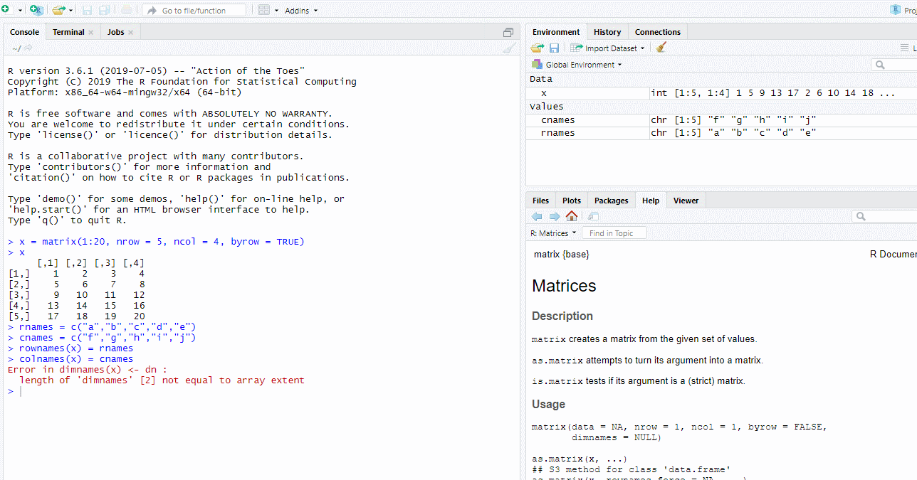 r语言入门简明笔记02