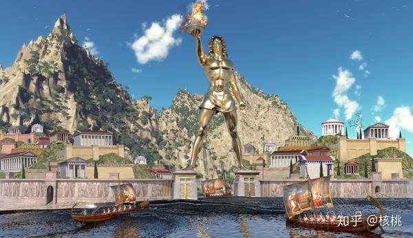 was a statue of the greek sun-god helios, erected in the city