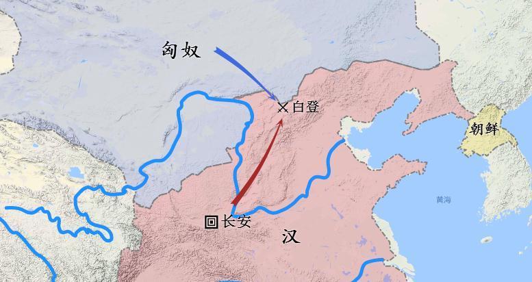 汉匈战争地图说白登之围